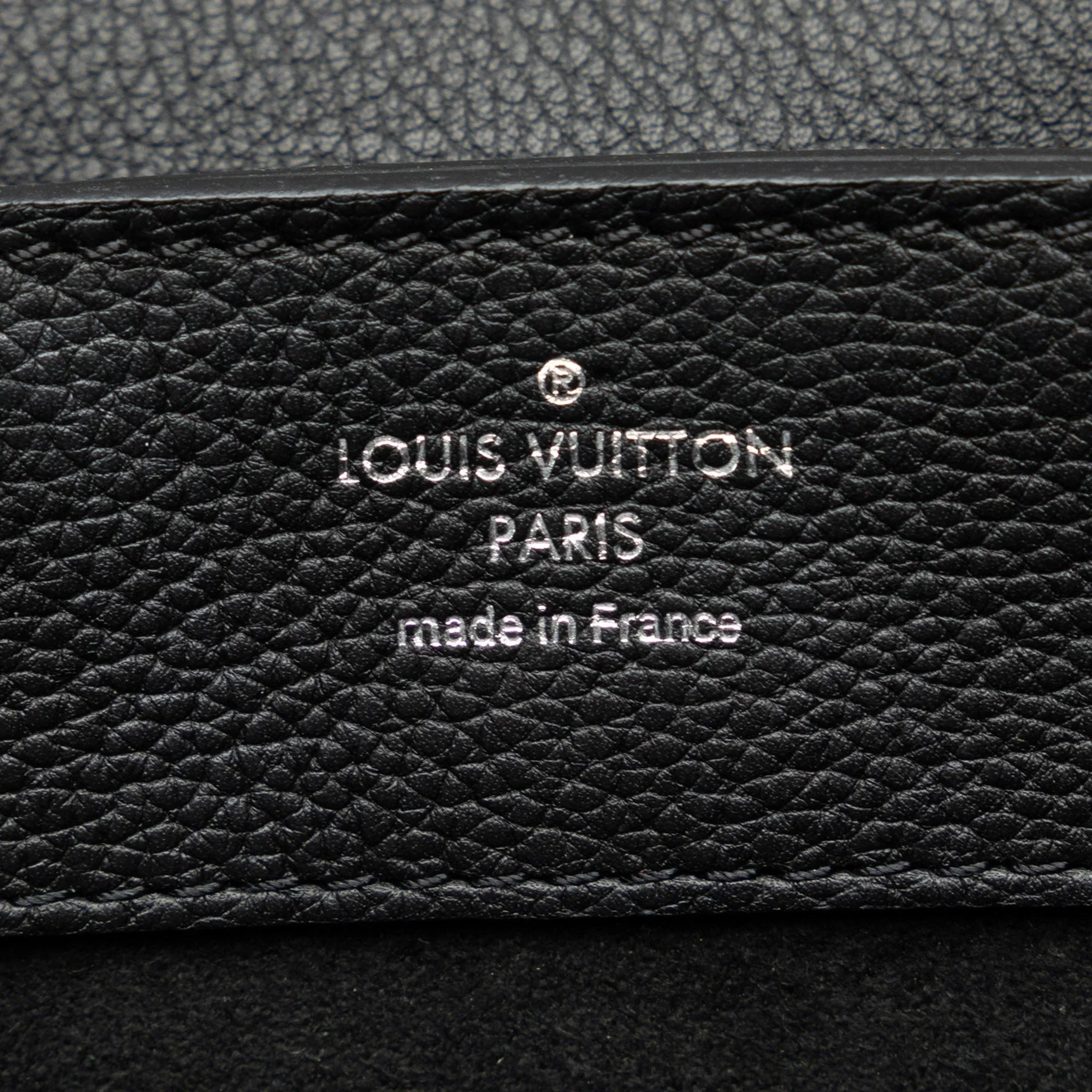 Black Louis Vuitton Lockme Floral Backpack