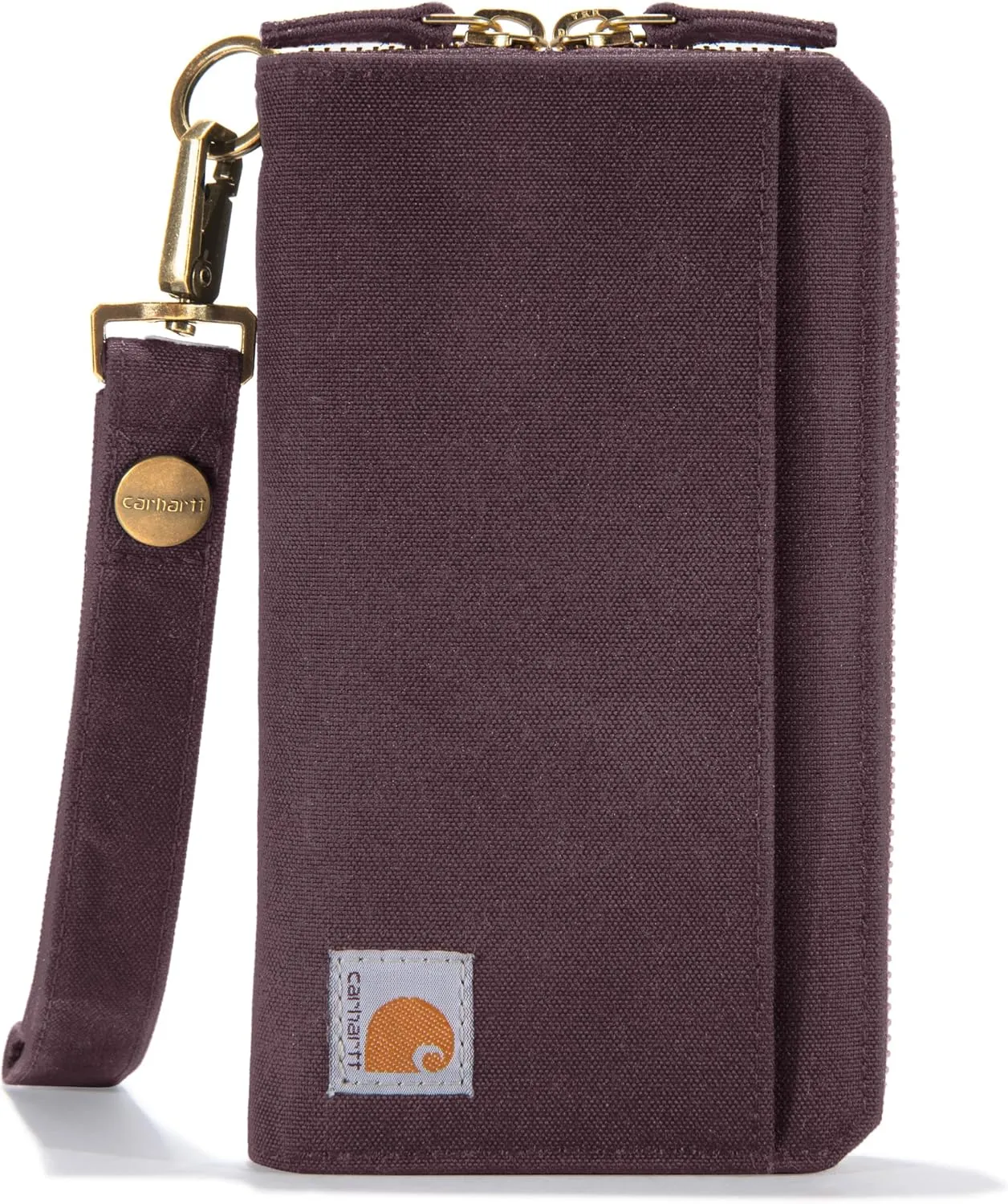 Carhartt Women's Casual Canvas Lay Flat Clutch Wallets For Women