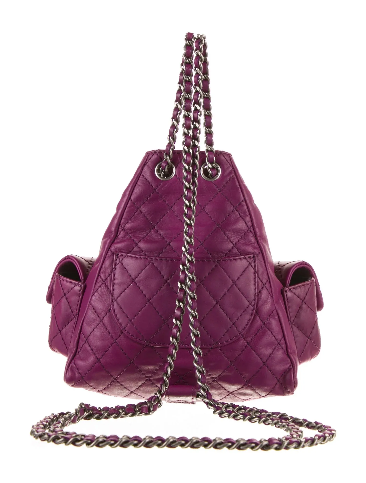 CHANEL CC QUILTED LAMBSKIN MINI BACKPACK