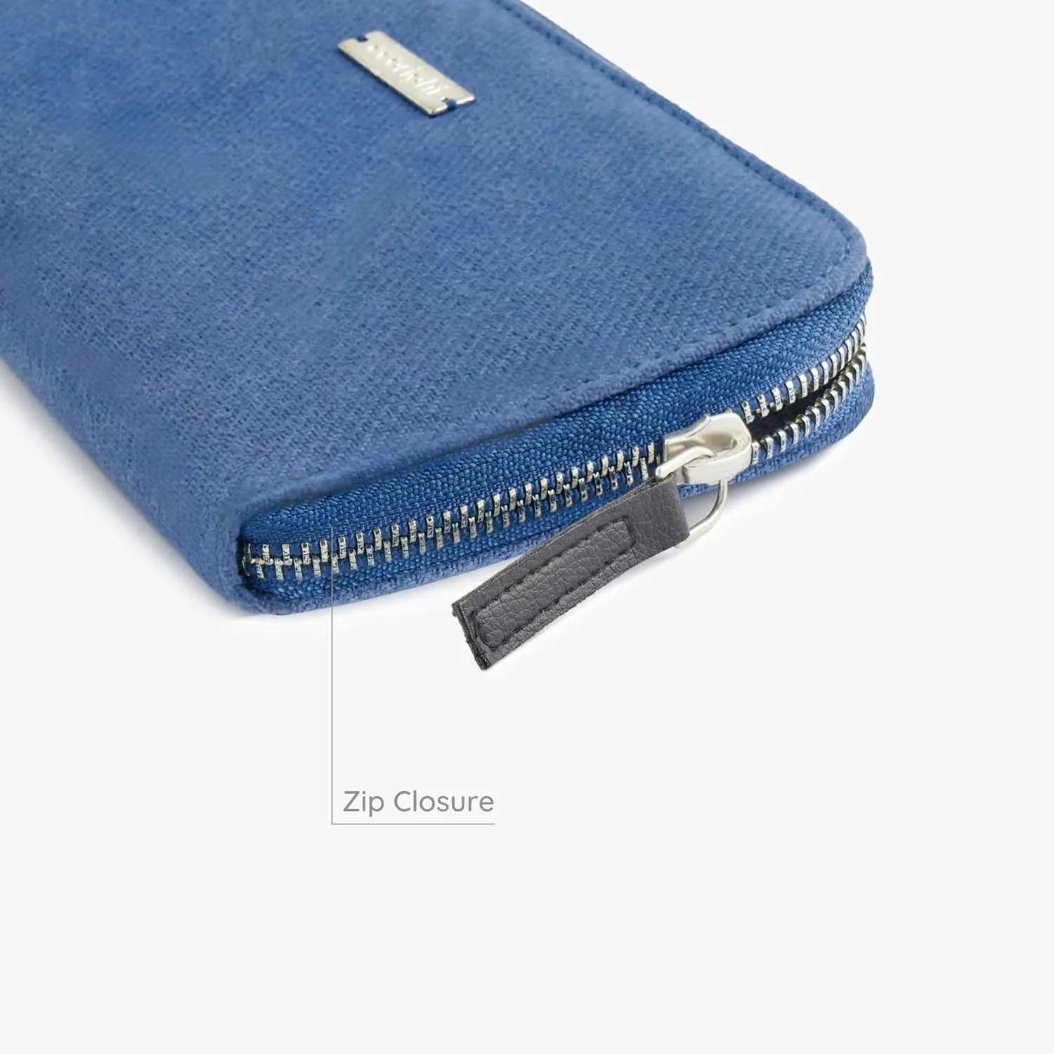 Ecoright Canvas Wallet for Women, Compact Wallet with Passport, Credit Card Holder, Coin Pouch, Women Wallet with Zipper, Blue Lagoon, One Size, Casual