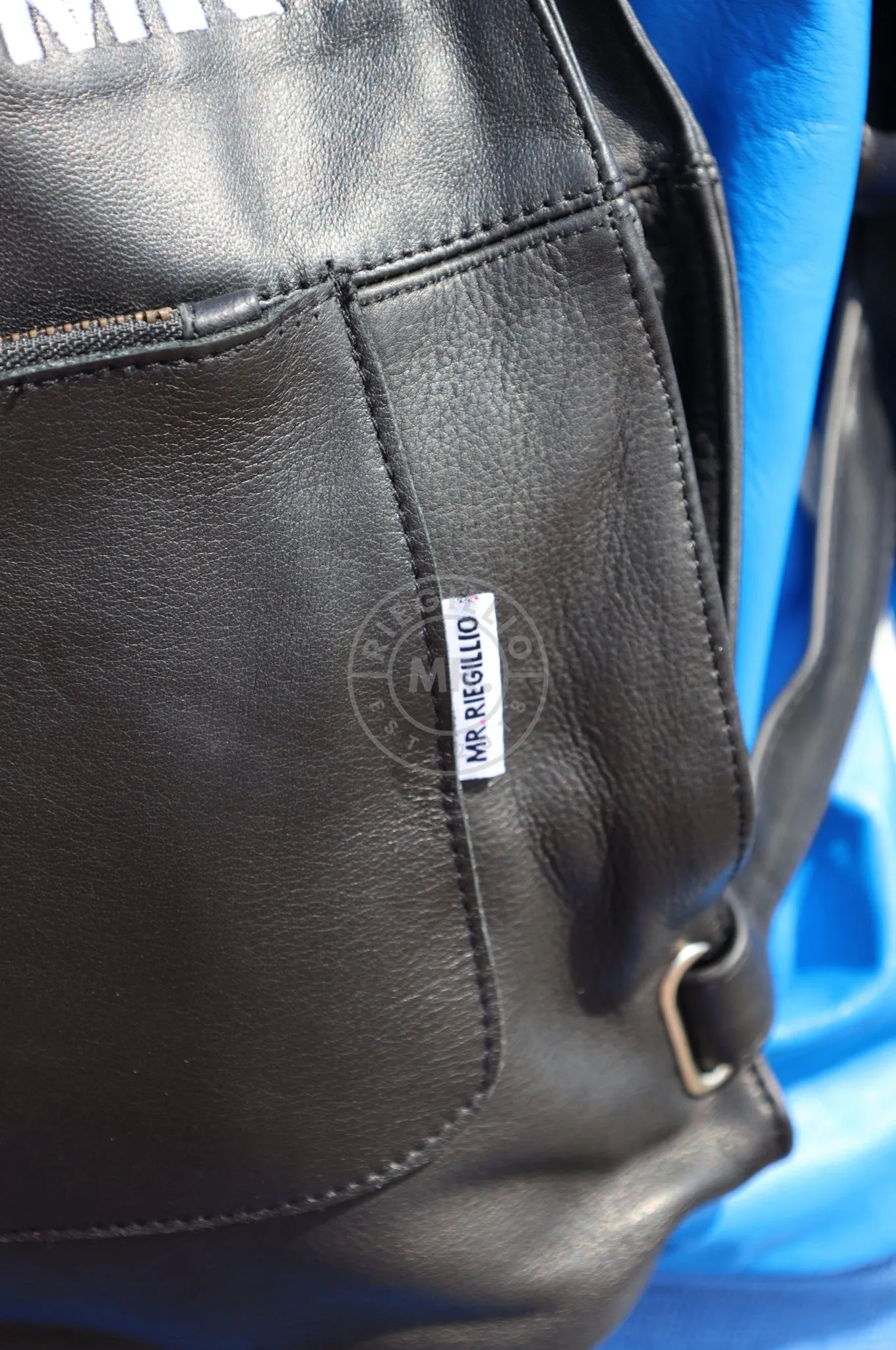 Leather Backpack Full Black