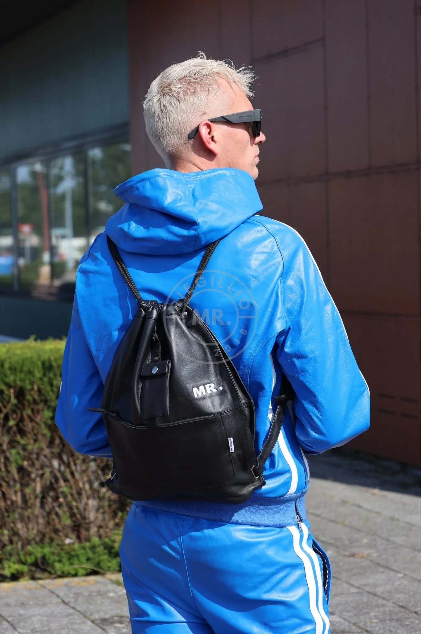 Leather Backpack Full Black