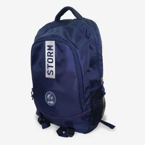 NRL Stirling Backpack - Melbourne Storm - 49x32x12cm - Nylon Bag