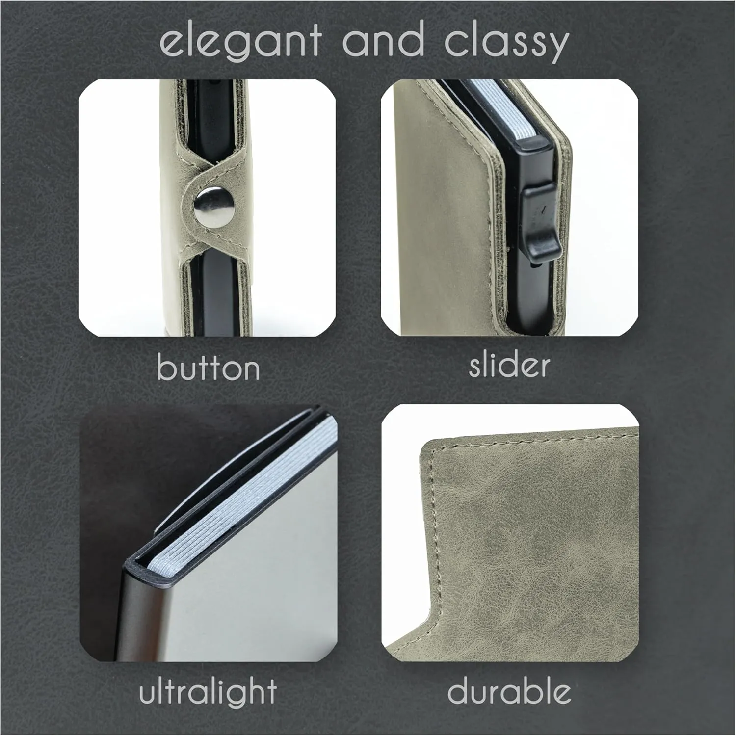 slimfin Slim Wallet with Coin Compartment - Card Holder - Men's Wallet - Wallet - Wallet - Card Holder Small/Mini with RFID Protection - Unisex
