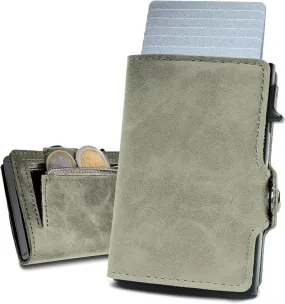 slimfin Slim Wallet with Coin Compartment - Card Holder - Men's Wallet - Wallet - Wallet - Card Holder Small/Mini with RFID Protection - Unisex