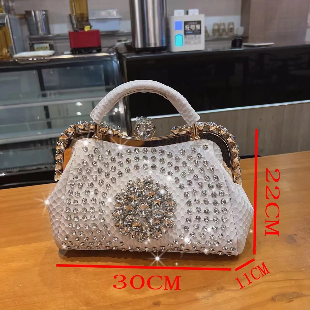 TEEK - Shine Clip Rhinestone Bag