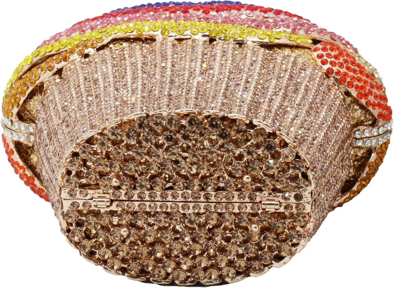 Women Ice Cream Crystal Evening Bag Luxury Rhinestone Clutch Wedding Party Minaudiere Purse and Handbag for Cocktail