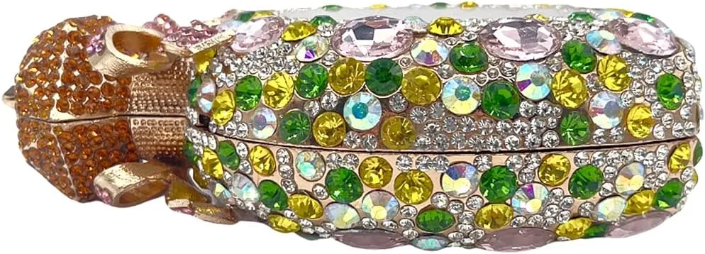 Women Rhinestone Perfume Bottle Clutch Purse Luxury Shell Crystal Evening Bag Cute Diamond Wedding Party Handbag